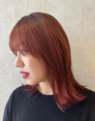 ミディアム 🎀zina/韓国 🎀amiのヘアスタイル