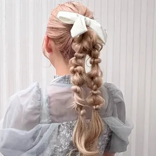 ロング ヘアアレンジ 伊藤 玲衣のヘアスタイル