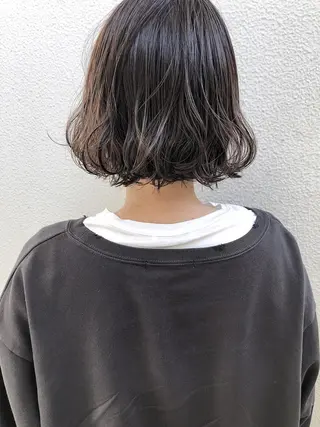 ミディアム カラー パーマ スパイキーショート パーマ　具志堅　太志のヘアスタイル