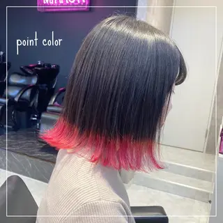 ミディアム カラー ヘアアレンジ 💕ブリーチ/ヘアメ 🎀YUUKAのヘアスタイル