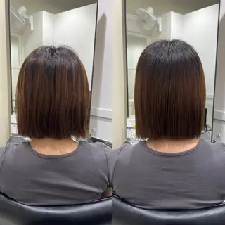 ショート 縮毛矯正/髪質改善 /レイヤー/韓国のヘアスタイル