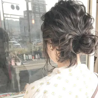 ミディアム カラー ヘアアレンジ Mariana/ 鶴原-ハイライトのヘアスタイル