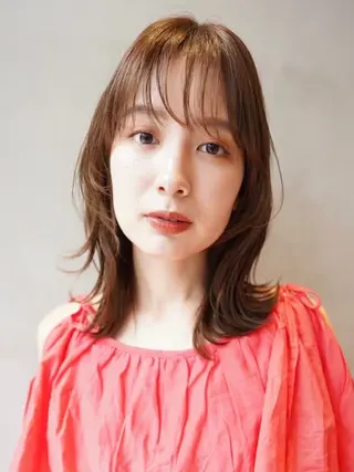 セミロング nico TOKYO 横浜所属・横浜/レイヤー/ カネコのヘアスタイル