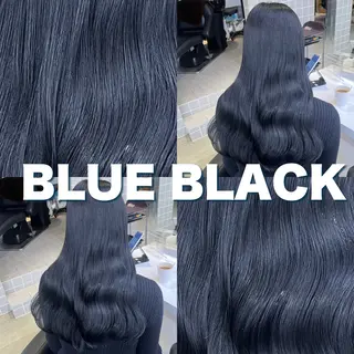 セミロング 寒色＆ブリーチ特化 寒色MiOのヘアスタイル