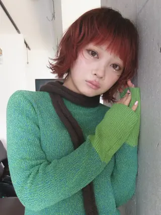 ショート YUUKI/ボブ パーマ.ウルフのヘアスタイル