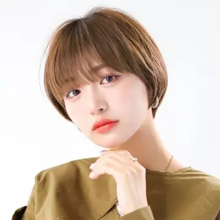 ショート ショートパーマ カットモデルのヘアスタイル