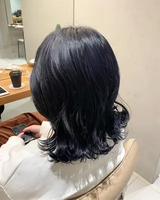 ミディアム カラー 透明感モテ艶髪カラー Gallicaイリサのヘアスタイル