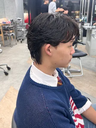 パーマ メンズ 🌀湯浅禅也🌀 /シャドウパーマ/栄のヘアスタイル