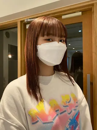 セミロング カラー ヘアアレンジ マツエク・マツパ アイブロウ Natural仙台長町店所属・shoji༄ mikuのヘアスタイル