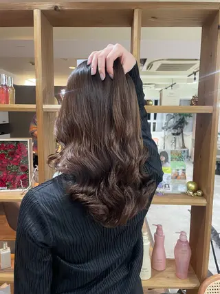 ミディアム 韓国風パーマ/ヘア セット/店長みづきのヘアスタイル