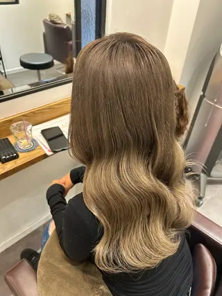 ロング 艶髪/韓国風🤍🖤 小林実央‎のヘアスタイル