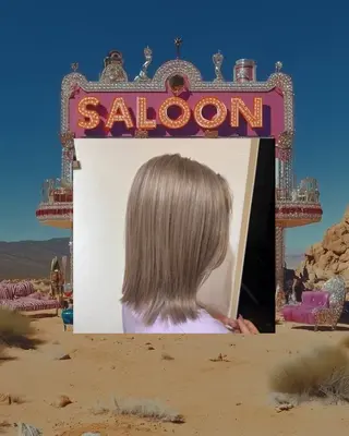 セミロング カラー あやか/ハイトーンカ ラー/デザインカラーのヘアスタイル