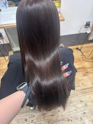 セミロング ️🩵RINKA/ ハイトーンカラー🩵のヘアスタイル