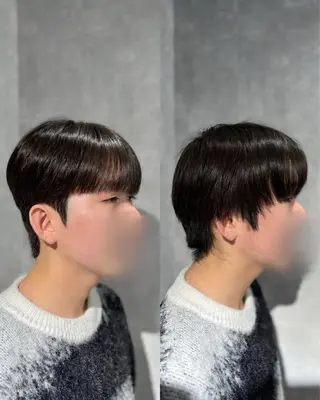 ショート パーマ メンズ 韓国メンズヘア/ ダウンパーマ/歩夢のヘアスタイル