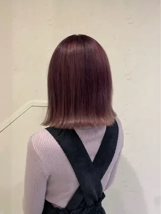 ミディアム カラー 佐々木 愛里のヘアスタイル