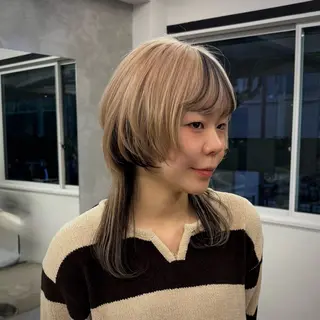 セミロング INORI|レイヤー |ハッシュカットのヘアスタイル