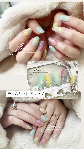 ネイル フルリール 【プライベートサロンのネイルデザイン