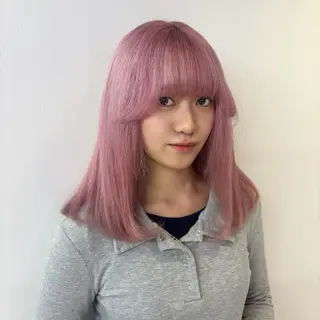 セミロング カラー Ren. 🦋デザインカラーのヘアスタイル