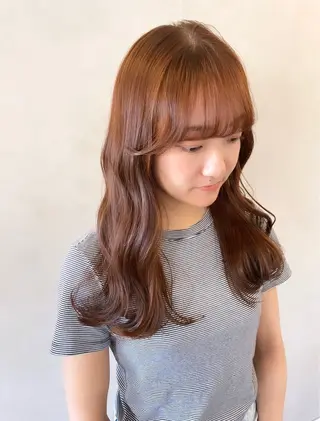 セミロング カラー Peg.hair所属・柔らかhair🤍 Rinaのヘアスタイル