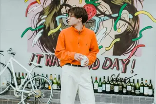 ミディアム パーマ メンズ 河津 しおりのヘアスタイル