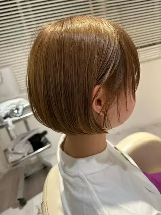 ショート カラー 美髪矯正/渡辺 りんのヘアスタイル