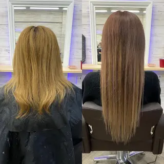 ミディアム カラー ヘアアレンジ アイブロウ LAVENDIA Azabu所属・LAVENDIA 初音のヘアスタイル