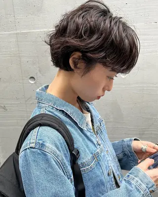 ショート パーマ 🌿ボブ パーマ高橋啓太🌿のヘアスタイル