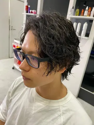 パーマ メンズ 🟣メンズパーマ 川端 永遠🟣のヘアスタイル