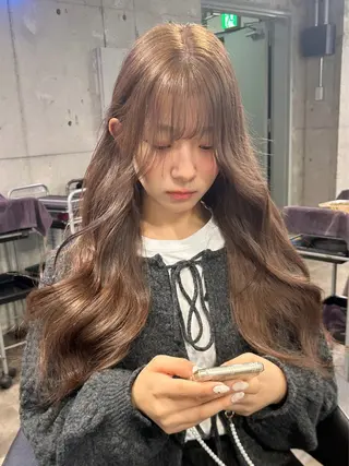 ロング IS所属・横浜美容室/透明感 カラー/レイヤーのヘアスタイル