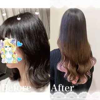 ロング すみす🎀ヘアメ/ 艶カラー/エクステのヘアスタイル