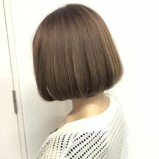 カラー ミディアム 竹内啓太 ボブのヘアスタイル