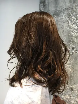 セミロング カラー 髪質改善ULTOWA ✨松井　美幸のヘアスタイル
