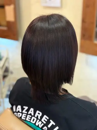 ミディアム 柘植 雅大のヘアスタイル