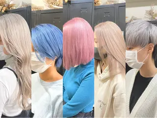 ミディアム カラー パーマ ヘアアレンジ メンズ キッズ ネイル マツエク・マツパ 韓国ボブ/髪質改善 ニュアンス特化RYOのヘアスタイル
