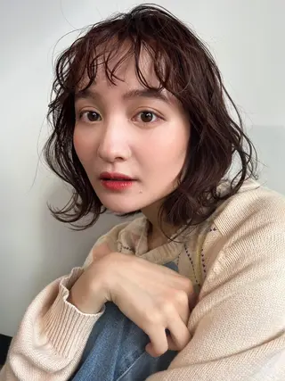 ミディアム カラー ヘアアレンジ ☀️Luana☀️ 公式/大通のヘアスタイル