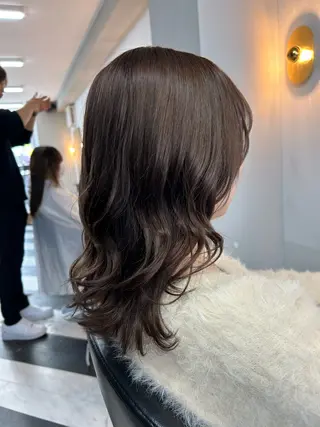 ミディアム カラー 圧倒的髪質改善 ✂︎飯島悠介のヘアスタイル