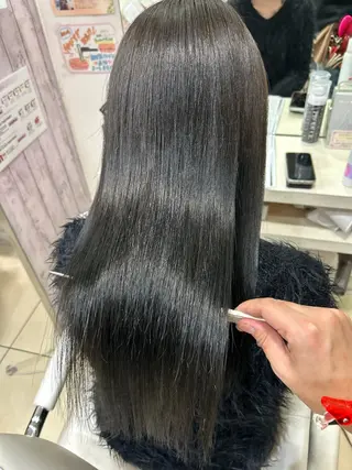 セミロング 【髪質改善カラー】 瀧田嵐士🇰🇷のヘアスタイル