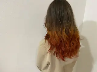 カラー ブリーチカラー よねだまことのヘアスタイル