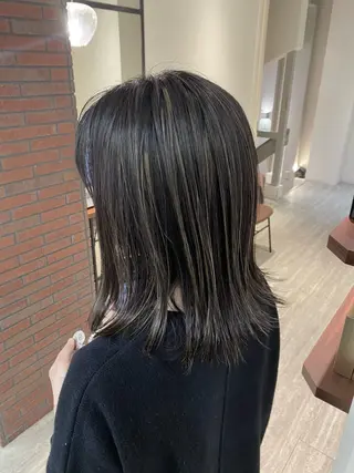 ミディアム カラー AMI Hair  supply所属・髪質改善カラー 韓国風レイヤーのヘアスタイル