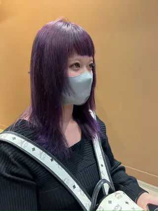 セミロング keita💫暖色系 💫ハイトーン💫のヘアスタイル