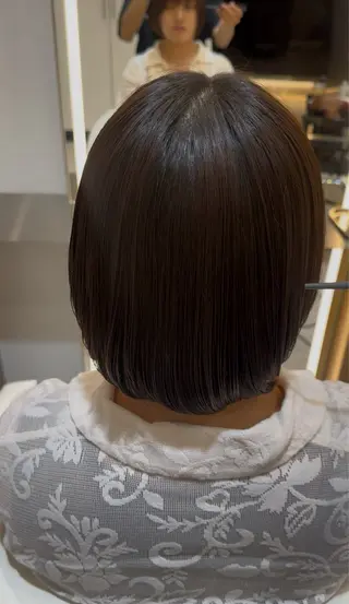 ミディアム 透明感カラー/伊藤 陸/soigneのヘアスタイル