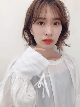 ミディアム 鎌倉 彩のヘアスタイル