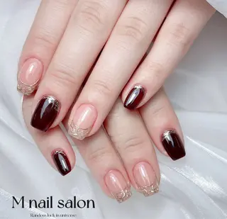 ネイル M🌷nail 長さだし専門店のネイルデザイン