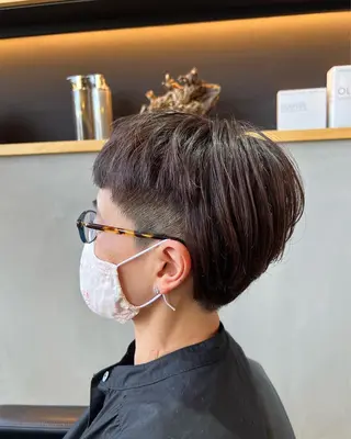ショート カラー シンヤヘアーズ 泉大津本店のヘアスタイル
