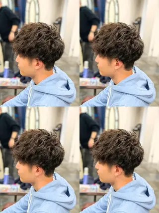 メンズ パーマ メンズパーマ/顔周り レイヤーカット/えののヘアスタイル