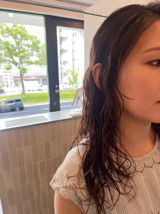 パーマ 彩葉/ブリーチ/ カットモデル栄・伏見のヘアスタイル