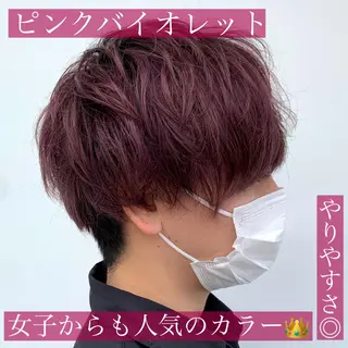 カラー メンズ ナカタケ ユウのヘアスタイル