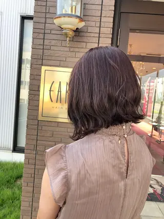 ミディアム カラー 石坂 瀬音のヘアスタイル
