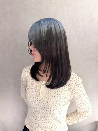 セミロング カラー Qin所属・ルーツカラー 🌟  ミキのヘアスタイル