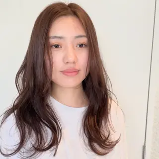 セミロング カラー 透明感カラー/ 寺田千雅子のヘアスタイル